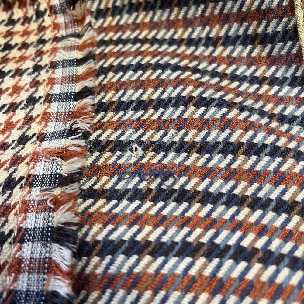 We The FREE PEOPLE Medium Bentley Ombre Shirt Jacket Overcoat Houndstooth Plaid - Picture 12 of 12